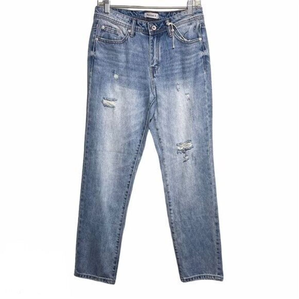 Special A high rise mom jean straight leg 5 NWOT Y2K ankle cropped jeans - Picture 4 of 12